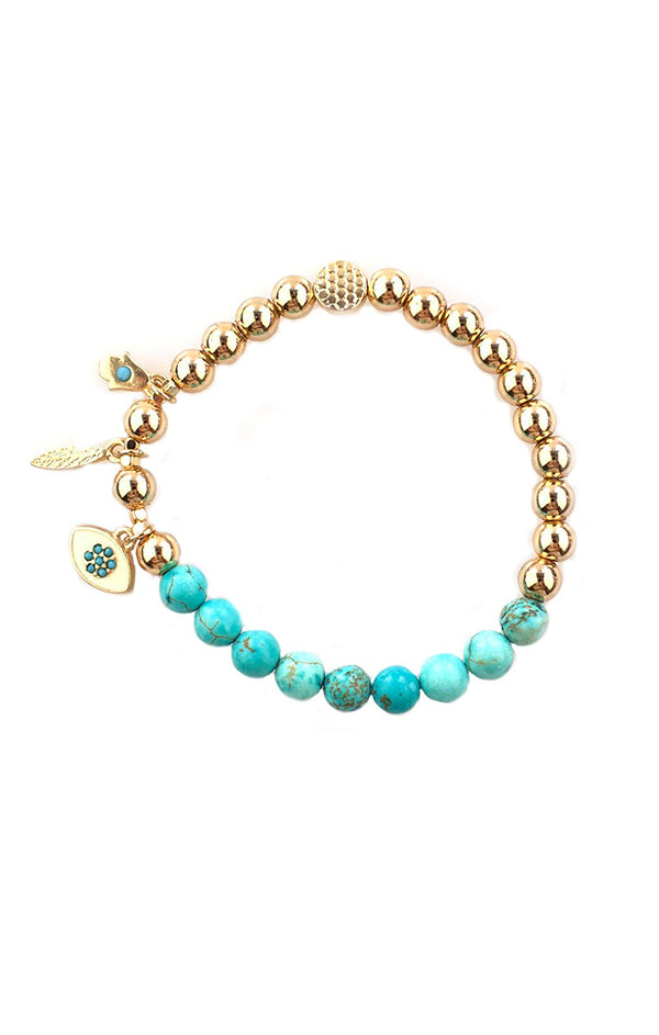 turquoise beaded bracelet 